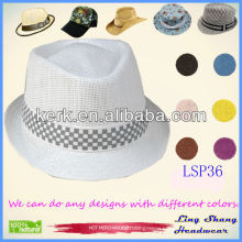 Durable Weaving Ribbon 100% Paper Straw Hat,LSP36